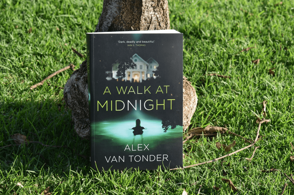 A walk at Midnight by Alex Van Tonder - Book cover